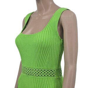 House of Harlow 1960 Jade Lime Knit Maxi Dress, Women's Small NWT